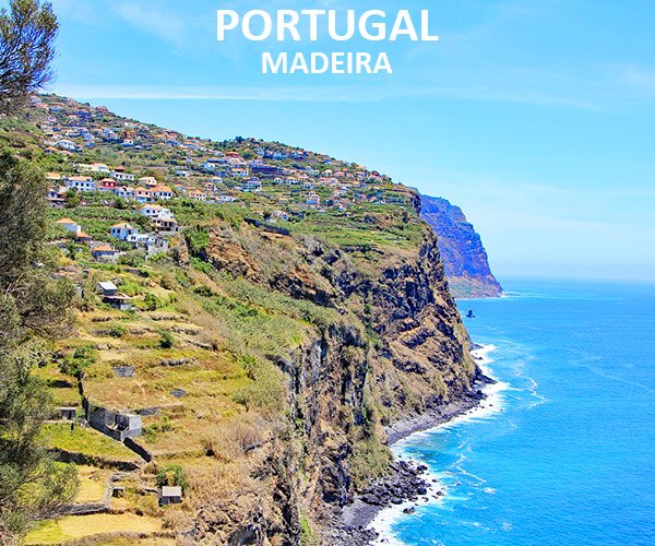 Madeira kliffen, zee en natuur