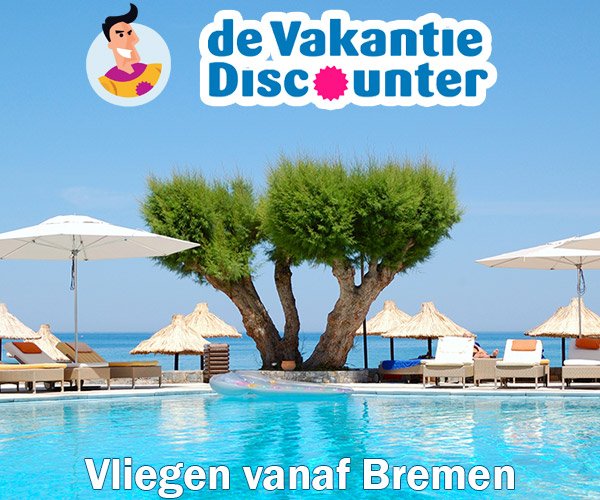 Vakantiediscounter vanaf Bremen